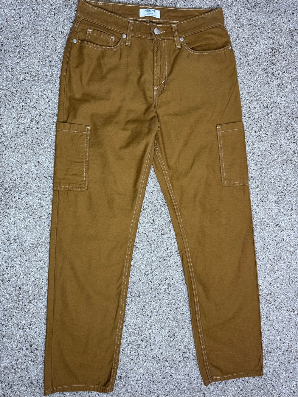 Denizen from Levi's Brown Cargo Carpenter 90’s Loose Straight Tag 4 Fits 6